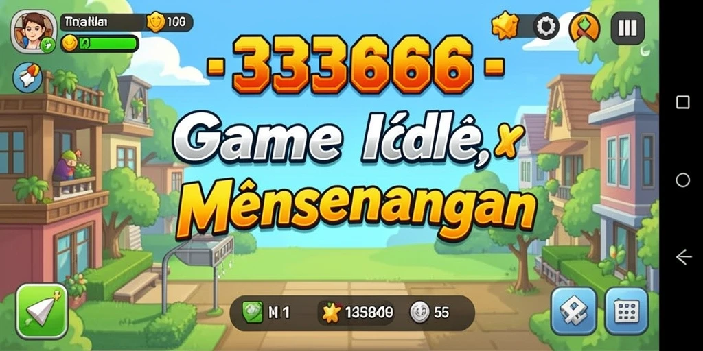 Screenshot menampilkan gameplay santai dan strategi dari 333666.