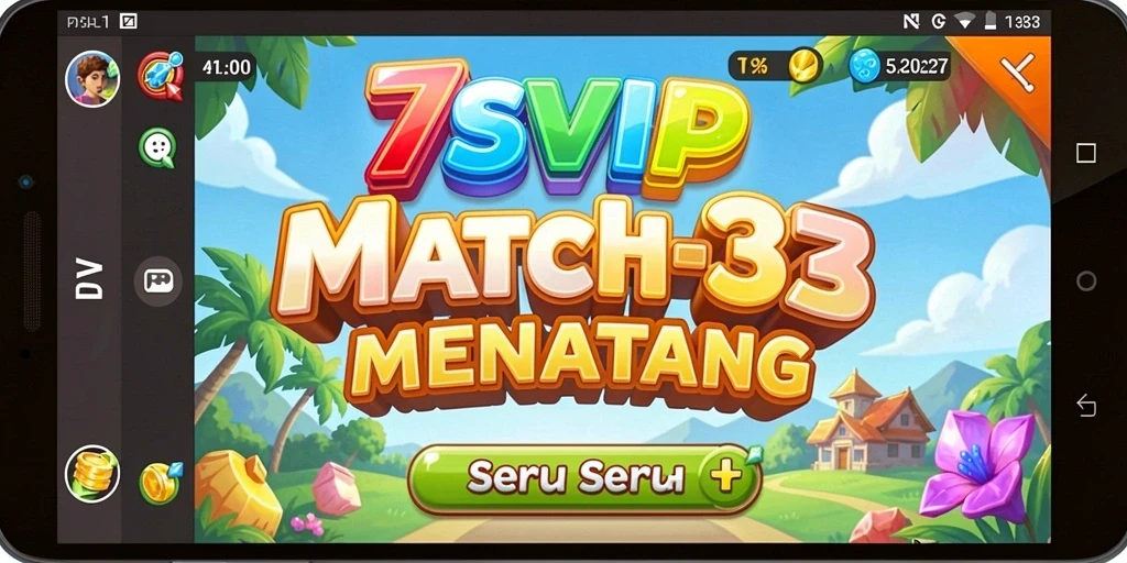 Screenshot utama 7SVIP menampilkan gameplay seru Match-3.