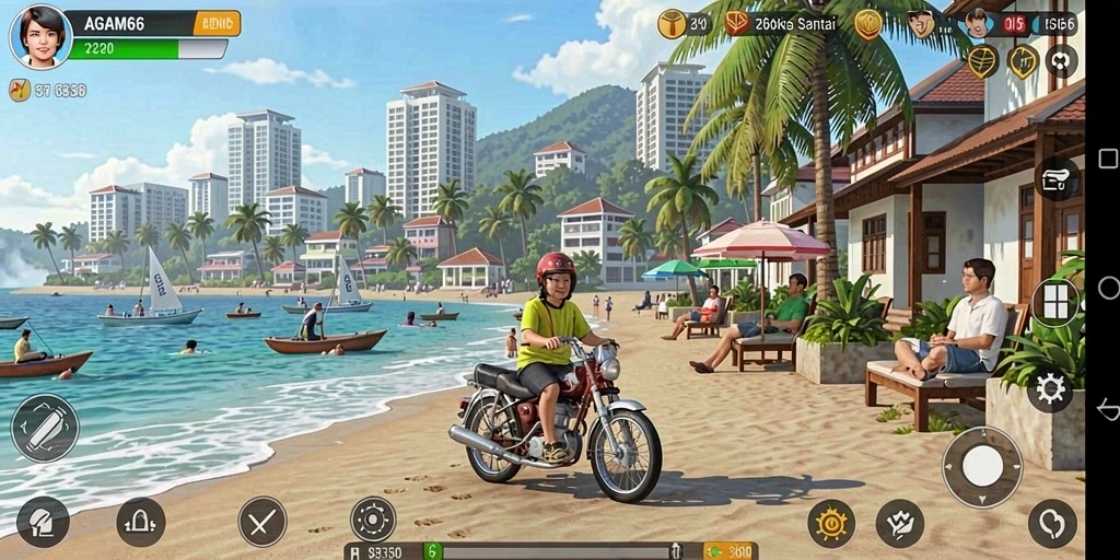 Tampilan menarik dari gameplay AGAM66 yang penuh warna dan karakter lucu.