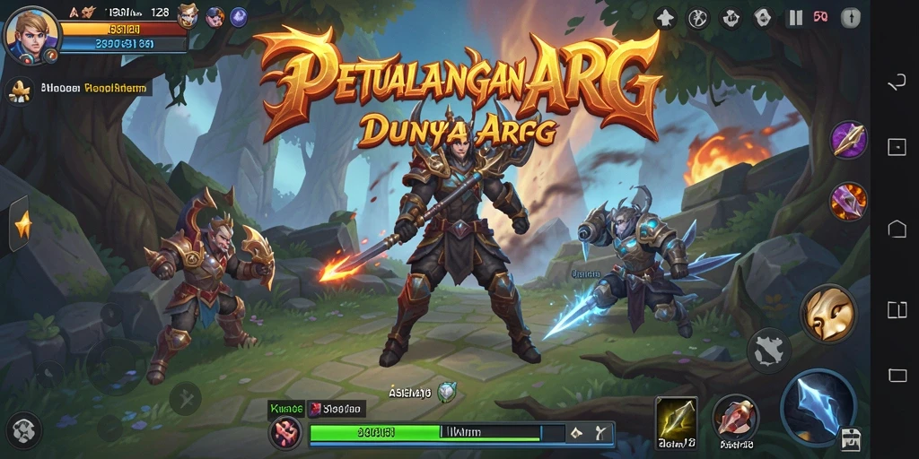 Screenshot ASIA128 menunjukkan gameplay ARPG yang menarik dan penuh aksi.