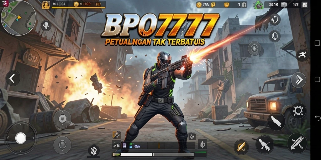 Tampilan gameplay BPO777 yang penuh aksi dan adrenalin.