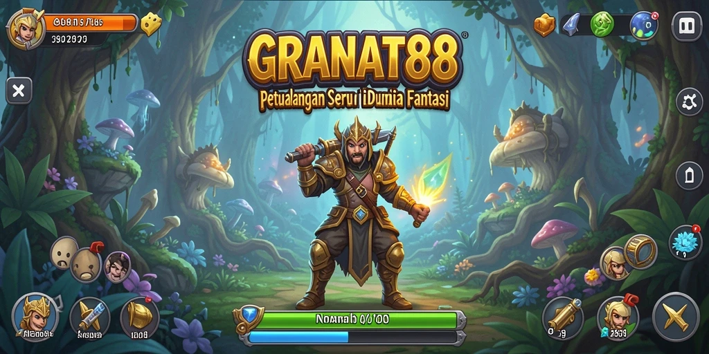 Tampilan gameplay petualangan seru dan tantangan di GRANAT88.