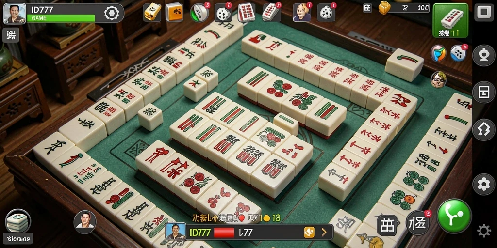 Tampilan gameplay Mahjong yang menarik dari ID777.