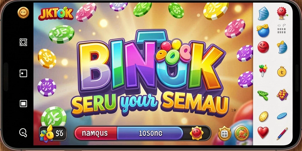 Screenshot gameplay JKTOK menampilkan serunya bermain Bingo bersama teman.
