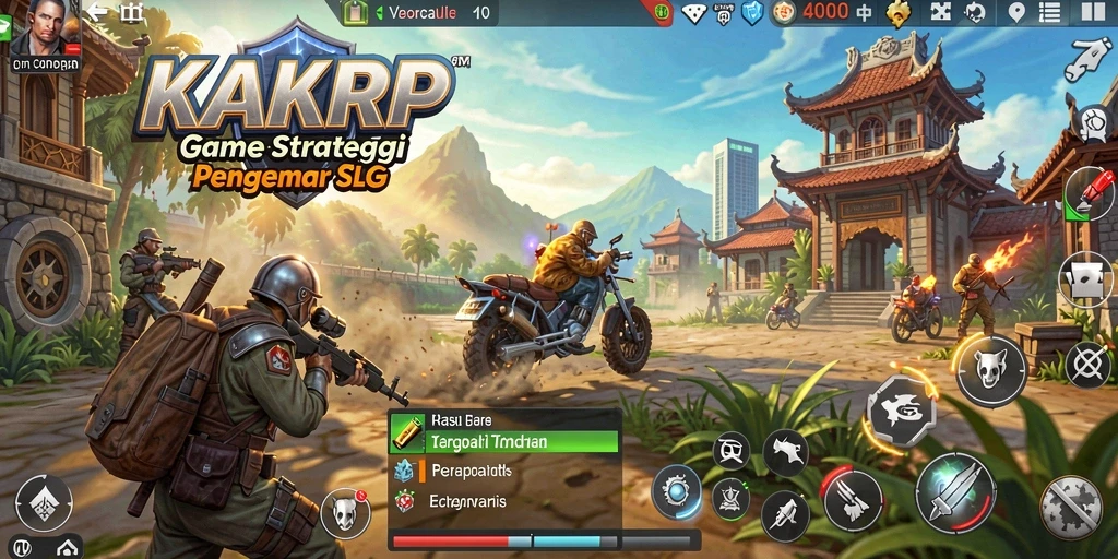Tampilan gameplay KAKRP yang menarik dan strategis.