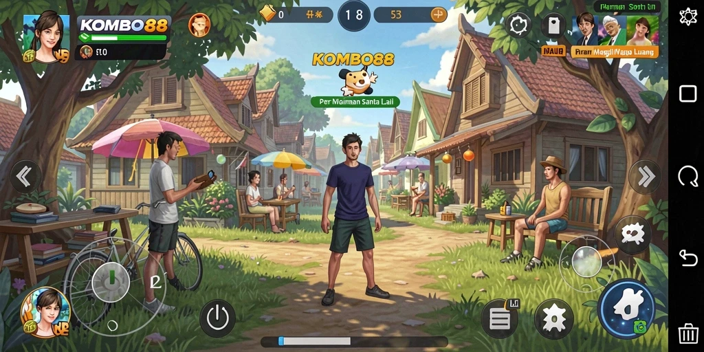 Menampilkan gameplay seru dan menghibur KOMBO88.