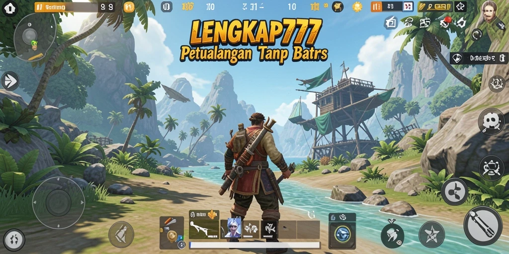 Tangkapan layar menunjukkan petualangan menarik di dunia terbuka LENGKAP777.