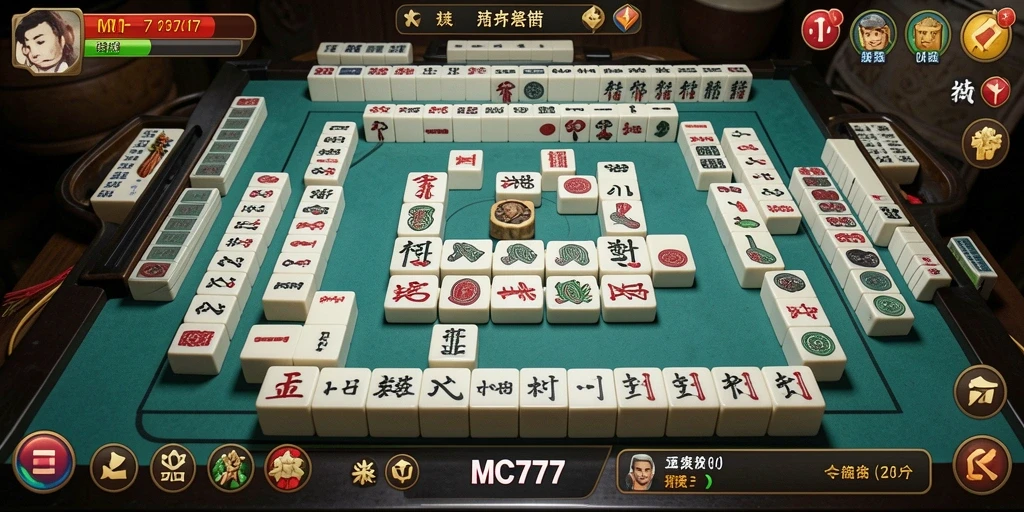 Screenshot dari gameplay Mahjong yang menarik dan penuh warna.