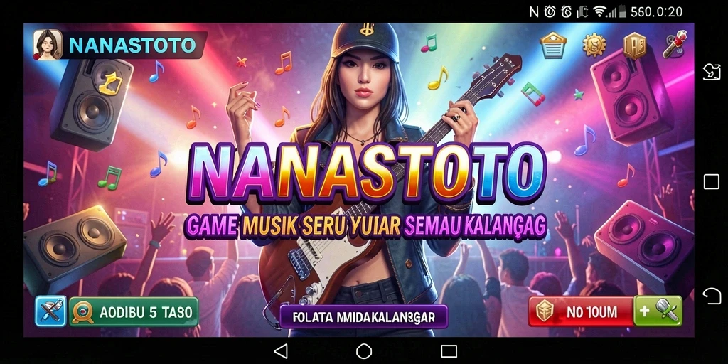 Screenshot NANASTOTO menampilkan gameplay yang menarik dan interaktif.