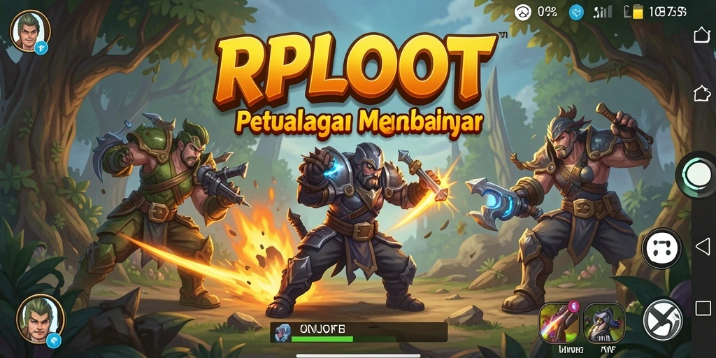 Screenshot utama RPLOOT menampilkan aksi mendebarkan dalam gameplay.