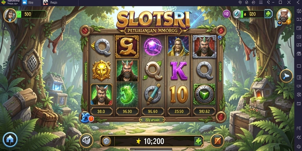 Tampilan gameplay <strong>SLOTSRI</strong> yang menampilkan aksi mendebarkan di dunia MMORPG.