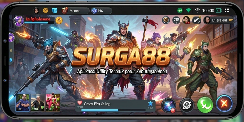 Tampilan antarmuka aplikasi SURGA88 yang intuitif dan user-friendly.
